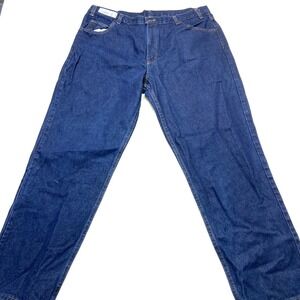 WearGuard Exclusively Aramark Jeans Mens 42x32 Blue Denim Cotton Straight Leg